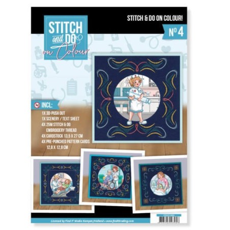 (STDOOC10004)Stitch and Do on Colour 004 - Yvonne Creations - Bubbly Girls Professions