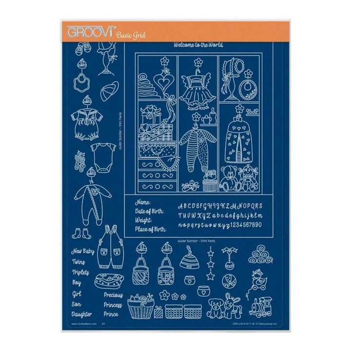 (GRO-LW-41617-16)Groovi plate A4 - LINDA'S WILLIAMS CHILDREN'S WARDROBE CONTENTS