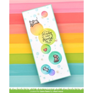 (LF2535)Lawn Fawn Big Bubble Stencil