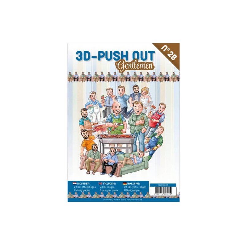 (3DPO10028)3D Push Out book 28 - Gentlemen