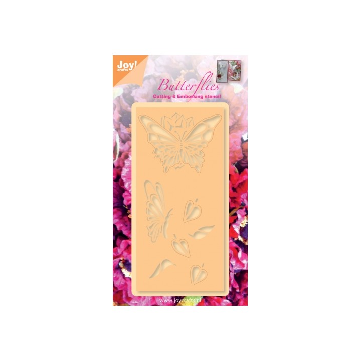 (6002/0273)Cutting & Embossing stencil vlinders