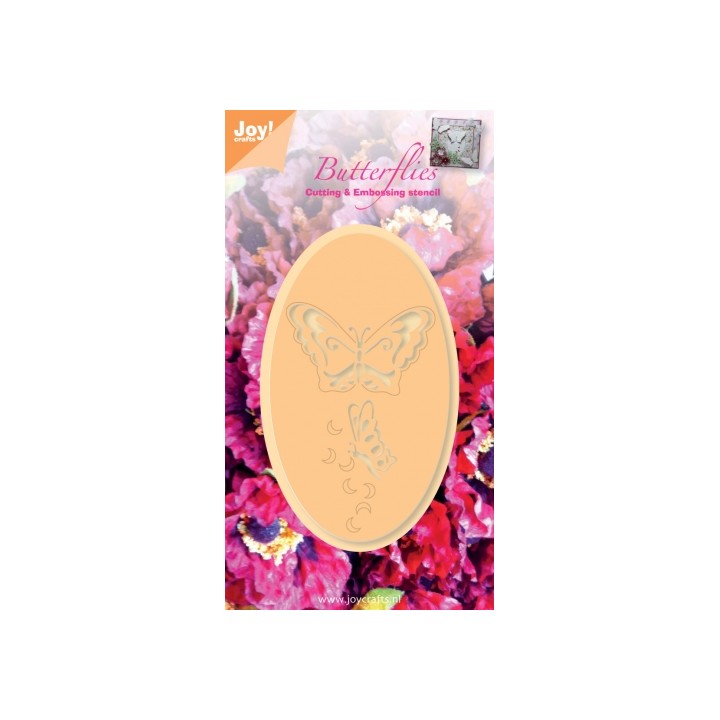 (6002/0275)Cutting & Embossing stencil butterflies