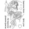 (LCMC001)The Card Hut Mythical Creatures: Valentine Moon Clear Stamps