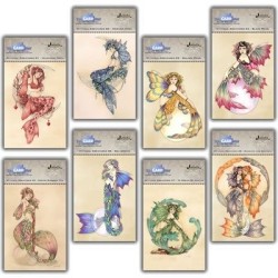 (LCMC002)The Card Hut Mythical Creatures: Mermaid Moon Clear Stamps