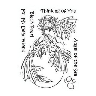 (LCMC004)The Card Hut Mythical Creatures: Black Pearl Clear Stamps