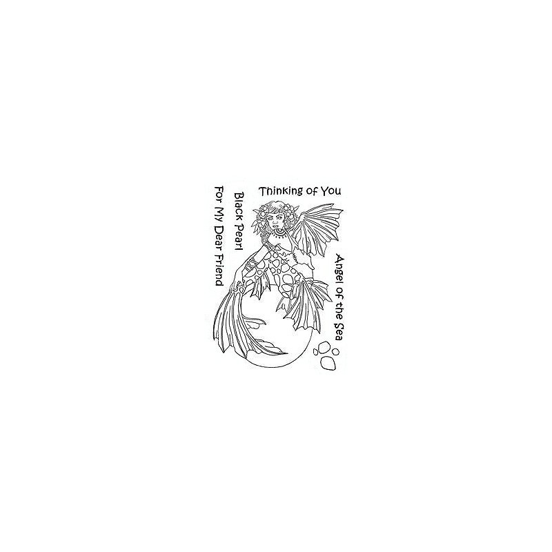 (LCMC004)The Card Hut Mythical Creatures: Black Pearl Clear Stamps