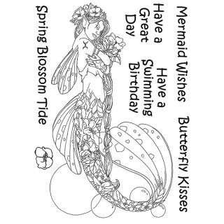 (LCMC005)The Card Hut Mythical Creatures: Spring Blossom Tide Clear Stamps