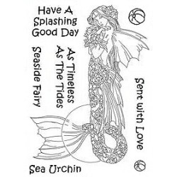 (LCMC006)The Card Hut Mythical Creatures: Sea Urchin Clear Stamps