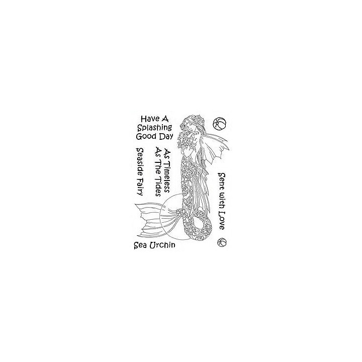(LCMC006)The Card Hut Mythical Creatures: Sea Urchin Clear Stamps