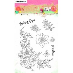 (SL-SWF-STAMP525)Studio light SL Clear Stamp Say it with flowers nr.525