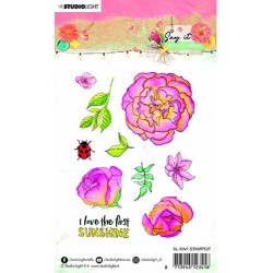 (SL-SWF-STAMP527)Studio light SL Clear Stamp Say it with flowers nr.527