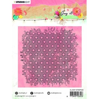 (SL-SWF-STAMP528)Studio light SL Clear Stamp background Say it with flowers nr.528