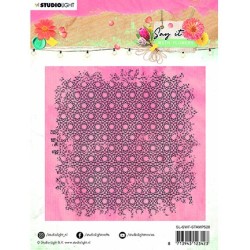 (SL-SWF-STAMP528)Studio light SL Clear Stamp background Say it with flowers nr.528