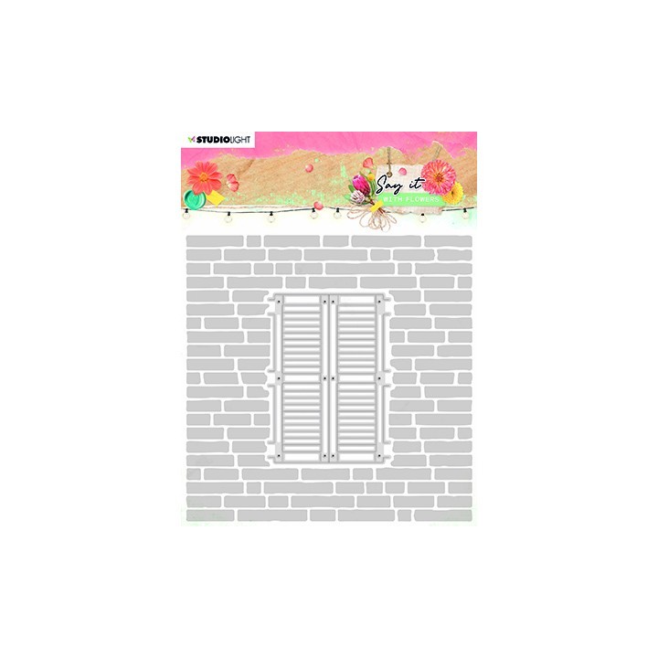 (SL-SWF-EMBCD11)Studio Light SL Emb. Folder & Cutting Die Say it with flowers nr.11