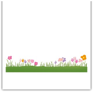 (PD8132)Polkadoodles Flower Border Stencil