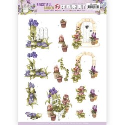 (SB10533)3D Push Out - Precious Marieke - Beautiful Garden - Allium