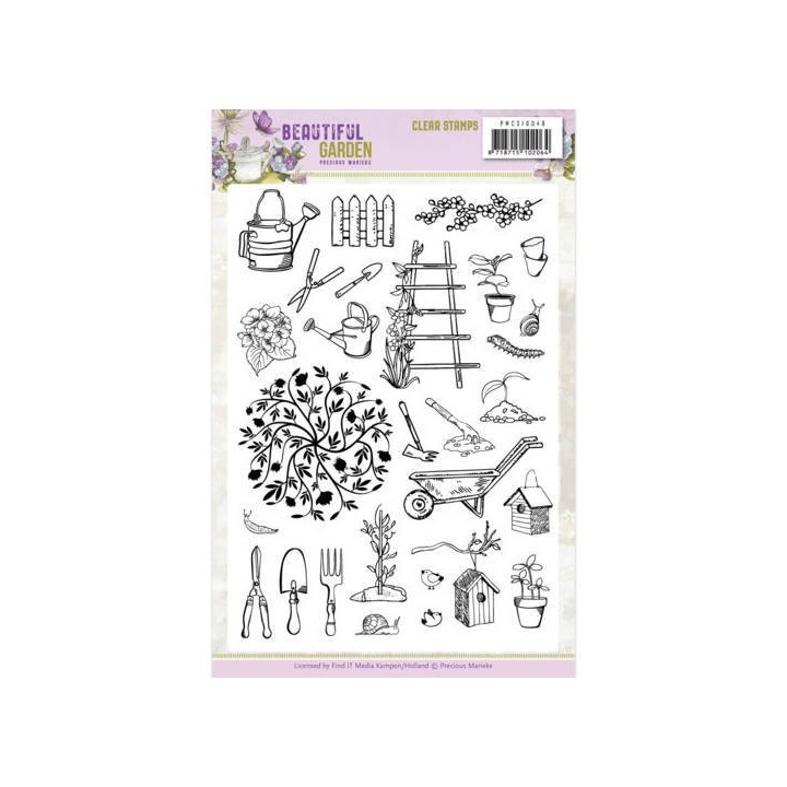 (PMCS10048)Clear Stamps - Precious Marieke - Beautiful Garden
