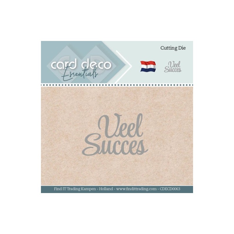 (CDECD0063)Card Deco Essentials - Dies - Veel Succes