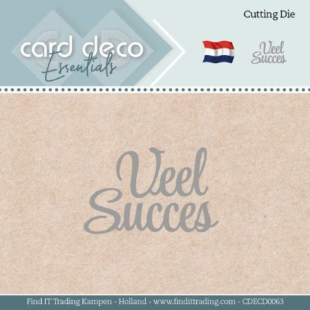 (CDECD0063)Card Deco Essentials - Dies - Veel Succes