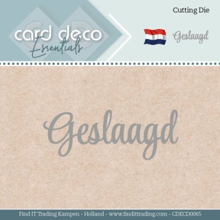 (CDECD0065)Card Deco Essentials - Dies - Geslaagd