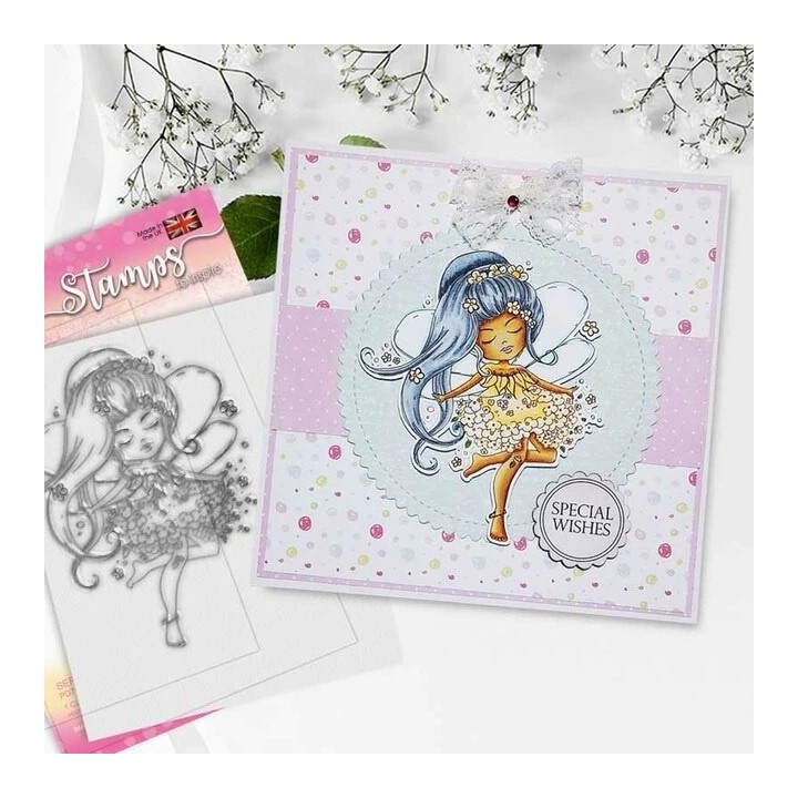 (PD7848)Polkadoodles Serenity Daisy Dance Clear Stamps
