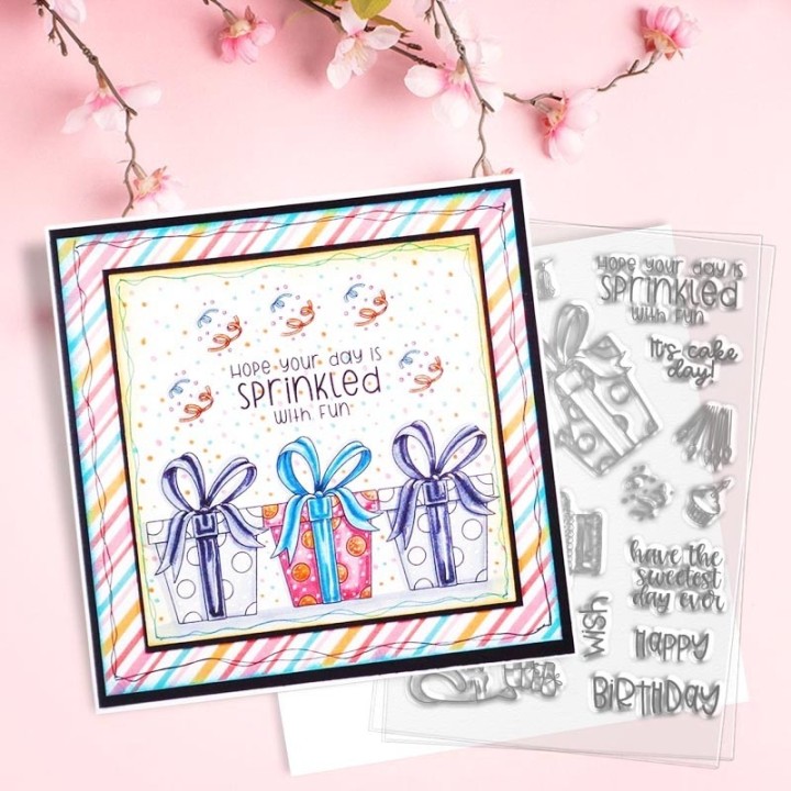 (PD8136)Polkadoodles Sweet Birthday Clear Stamps