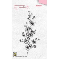 (FLO027)Nellie`s Choice Clearstamp - Blooming branch blossom