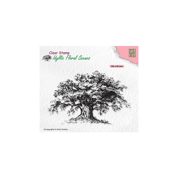 (IFS036)Nellie`s Choice Clearstamp - Idyllic Floral Old tree