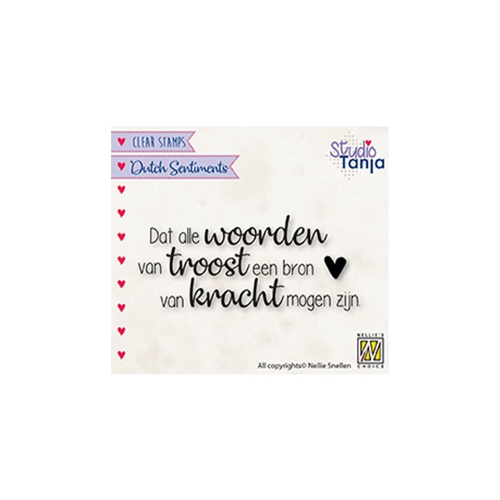 (SENC018)Nellie's Choice Clear stamps Dat alle woorden van troost een bron
