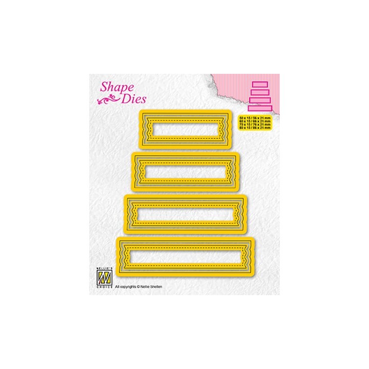 (SD203)Nellie's shape dies Set of 4 tags-2