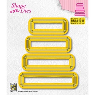 (SD204)Nellie's shape dies Set of 4 tags-3