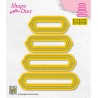 (SD207)Nellie's shape dies Set of 4 tags-6