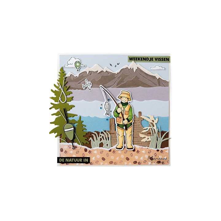 (HT1663)Clear stamp Hetty's Fisherman