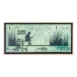 (MM1646)Art stamps Fishing