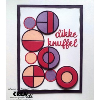 (CLCZ281)Crealies Cardzz Elements Circles 5x 40 x 40 mm