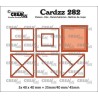 (CLCZ282)Crealies Cardzz Elements Squares 5x 40 x 40 mm