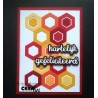 (CLCZ283)Crealies Cardzz Elements Hexagons 5x 35 x 40 mm