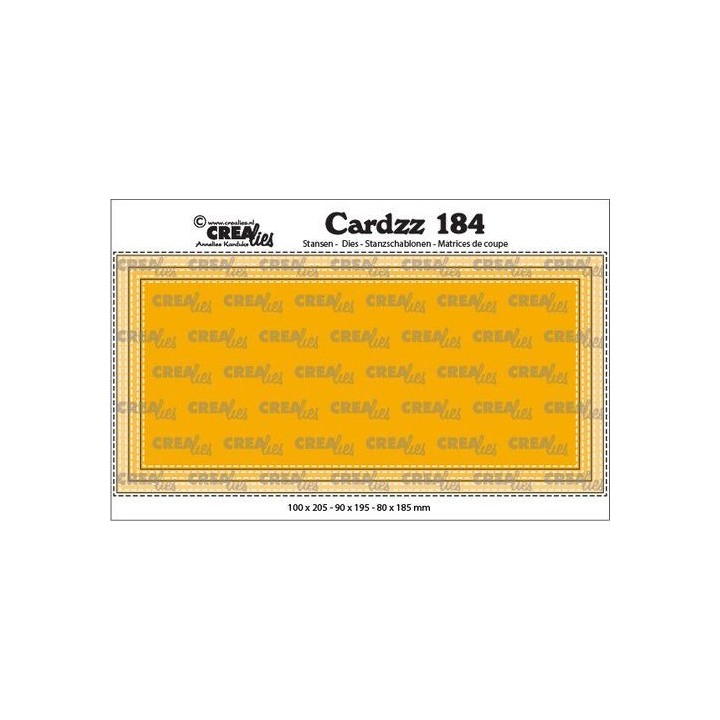 (CLCZ184)Crealies Cardzz Slimline D stitch 10,0x20,5cm