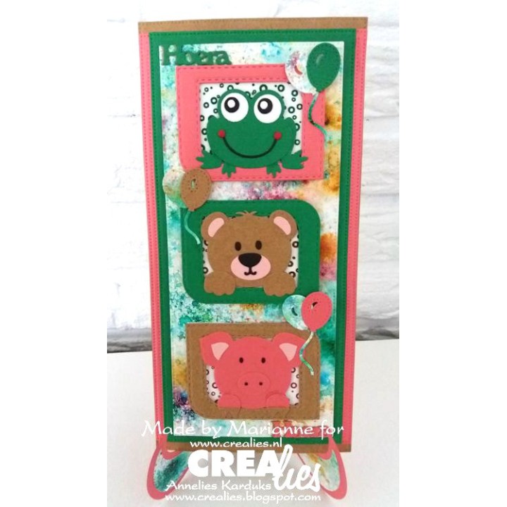 (CLCZ184)Crealies Cardzz Slimline D stitch 10,0x20,5cm