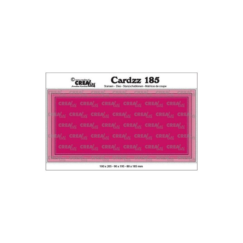 (CLCZ185)Crealies Cardzz Slimline E dots 10,0x20,5cm