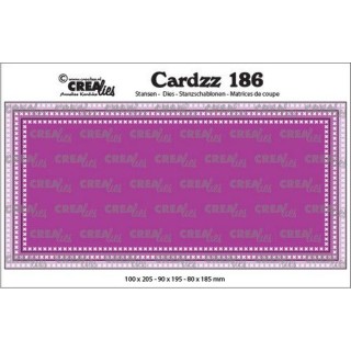 (CLCZ186)Crealies Cardzz Slimline F Cross stitch max. 10 x 20,5 cm