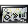 (CLCZ186)Crealies Cardzz Slimline F Cross stitch max. 10 x 20,5 cm
