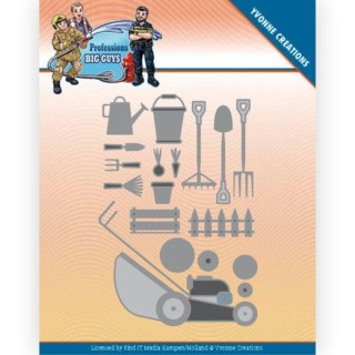 (YCD10240)Dies - Yvonne Creations - Big Guys Professions - Gardening