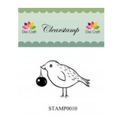(STAMP0010)Dixi Clear Stamp christmas bird