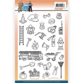 (YCCS10066)Clear Stamps - Yvonne Creations - Big Guys Professions