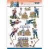(SB10554)3D Push Out - Yvonne Creations - Big Guys Professions - Gardener