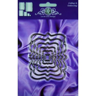 (1201/0003)Lin & Lene stencil set (6st) rectangle