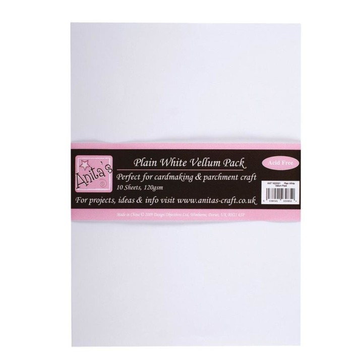 (ANT 1622001)Anita's A4 Parchment Vellum Plain White 115-120gsm(10sheets)