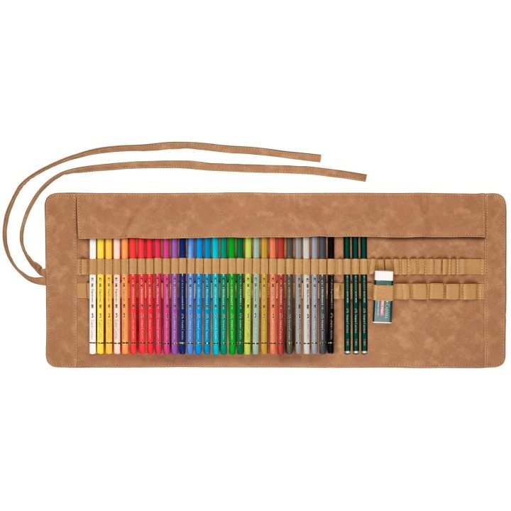 (110030)Pencil FC Polychromos pencil roll 34 pieces