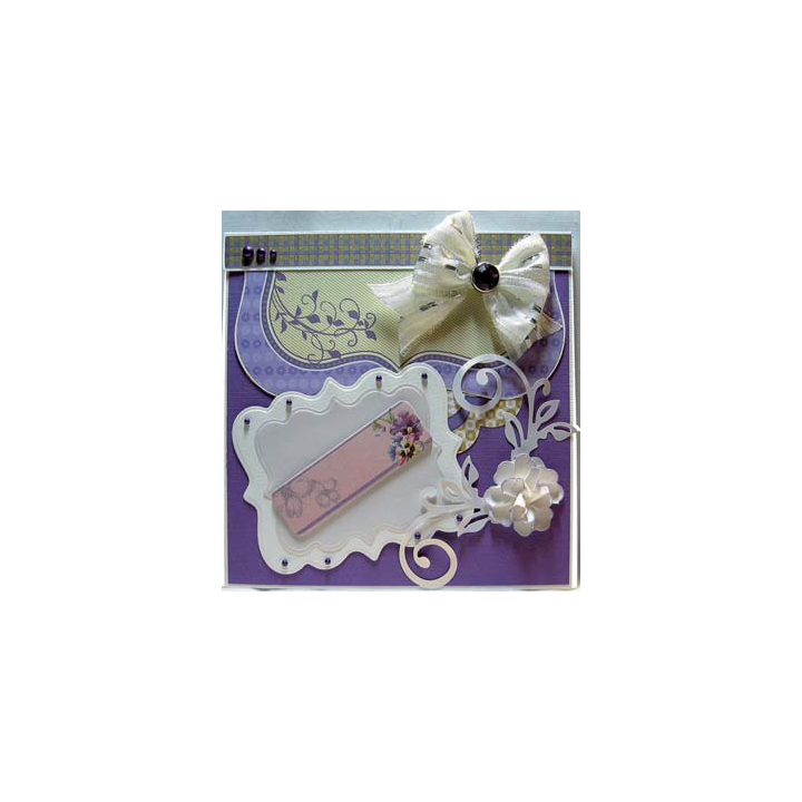 (1201/0003)Lin & Lene Schablone set Rechteck (6st)